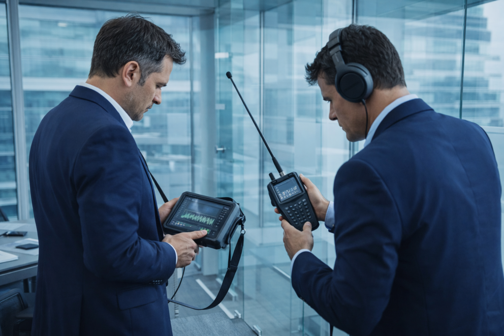 Servicio de barridos electrónicos para detección de micrófonos en empresas y domicilios
